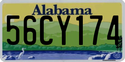 AL license plate 56CY174