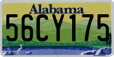 AL license plate 56CY175