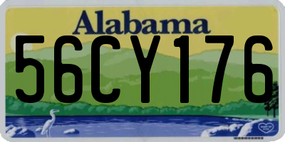 AL license plate 56CY176