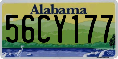 AL license plate 56CY177