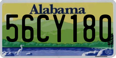 AL license plate 56CY180