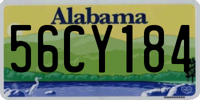 AL license plate 56CY184