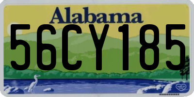 AL license plate 56CY185