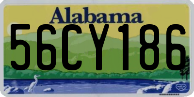 AL license plate 56CY186