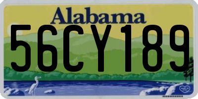 AL license plate 56CY189