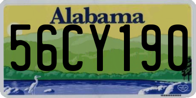 AL license plate 56CY190