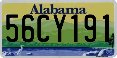 AL license plate 56CY191