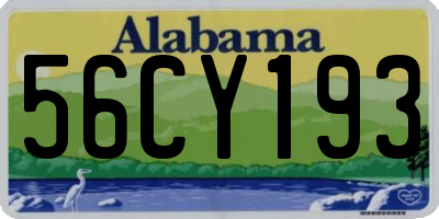 AL license plate 56CY193