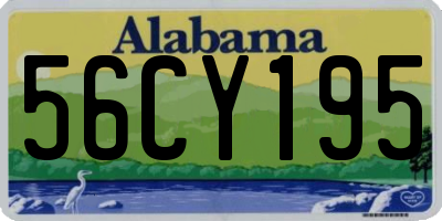 AL license plate 56CY195