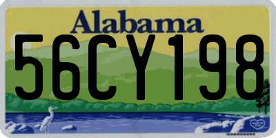 AL license plate 56CY198