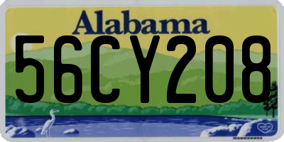 AL license plate 56CY208