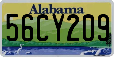 AL license plate 56CY209
