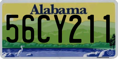 AL license plate 56CY211