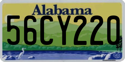 AL license plate 56CY220