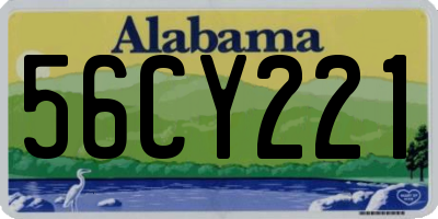 AL license plate 56CY221