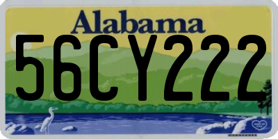 AL license plate 56CY222