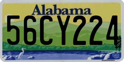 AL license plate 56CY224