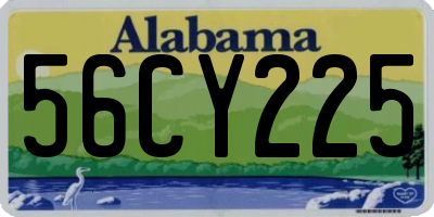 AL license plate 56CY225