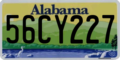 AL license plate 56CY227