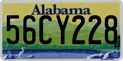 AL license plate 56CY228