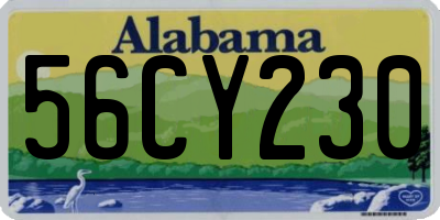 AL license plate 56CY230