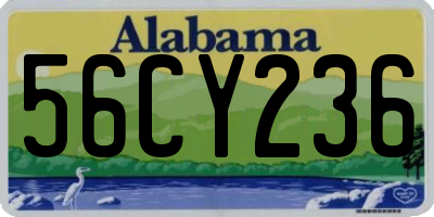 AL license plate 56CY236
