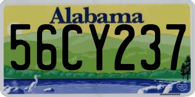 AL license plate 56CY237