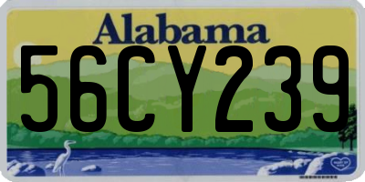 AL license plate 56CY239