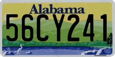 AL license plate 56CY241
