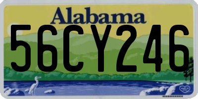 AL license plate 56CY246