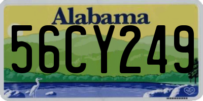 AL license plate 56CY249