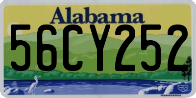 AL license plate 56CY252