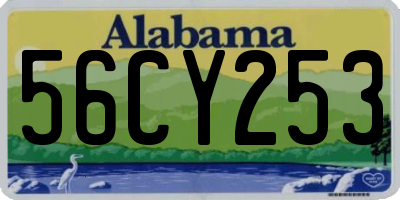AL license plate 56CY253