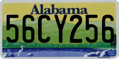 AL license plate 56CY256