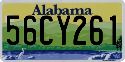 AL license plate 56CY261