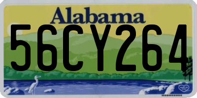 AL license plate 56CY264