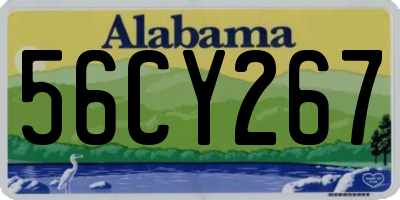 AL license plate 56CY267