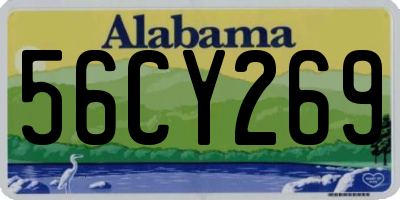 AL license plate 56CY269