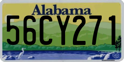 AL license plate 56CY271