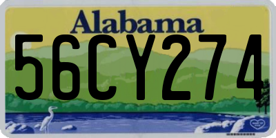 AL license plate 56CY274