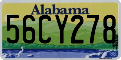 AL license plate 56CY278