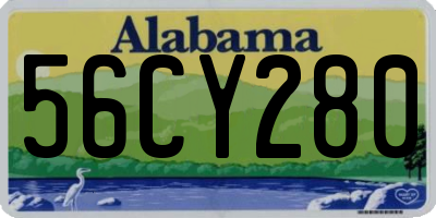 AL license plate 56CY280