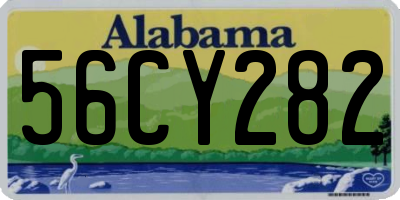 AL license plate 56CY282