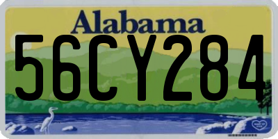 AL license plate 56CY284