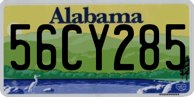 AL license plate 56CY285