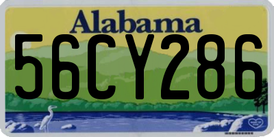 AL license plate 56CY286