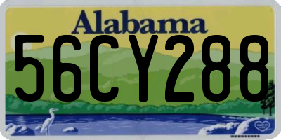 AL license plate 56CY288