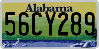 AL license plate 56CY289