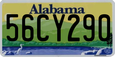 AL license plate 56CY290