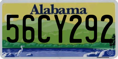 AL license plate 56CY292